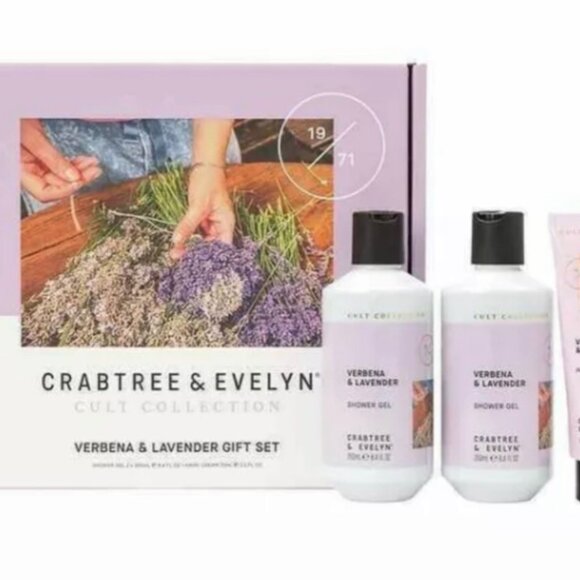 Crabtree & Evelyn Cult Collection Verbena & Lavender Set - Picture 1 of 3